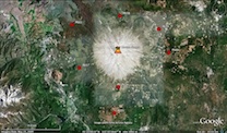 Map of cluster volcano-shasta-proximal