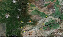 Map of cluster volcano-simcoe-distal